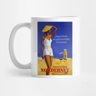 Vintage Travel Poster Germany Norderney Mug